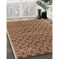 thumbnail image 3 of Ahgly Company Machine Washable Indoor Rectangle Industrial Modern Mahogany Brown Area Rugs, 6' x 9', 3 of 7