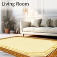 thumbnail image 2 of Flatwoven High Traffic Area Rug, Octagon with Art Deco Influence, Non Slip, Stain Resistant, Washable Area Rugs for Living Room, Bedroom(Beige, 4X6), 2 of 8