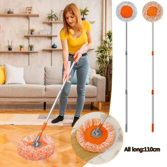 Xihbxyly Artículos Por Menos de $10 Fregona Circular para Lavado de Coches, Fregona de Girasol para Lavado de Pared, Fregona Circular para Techo y Hogar