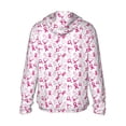 thumbnail image 3 of Uemuo Breast Cancer Awareness4 Pattern Women's Full Zip UPF 50+ Sun Protection Hoodie Jacket Long Sleeve Sun Shirt Hiking Outdoor Performance with Pockets-Medium, 3 of 9