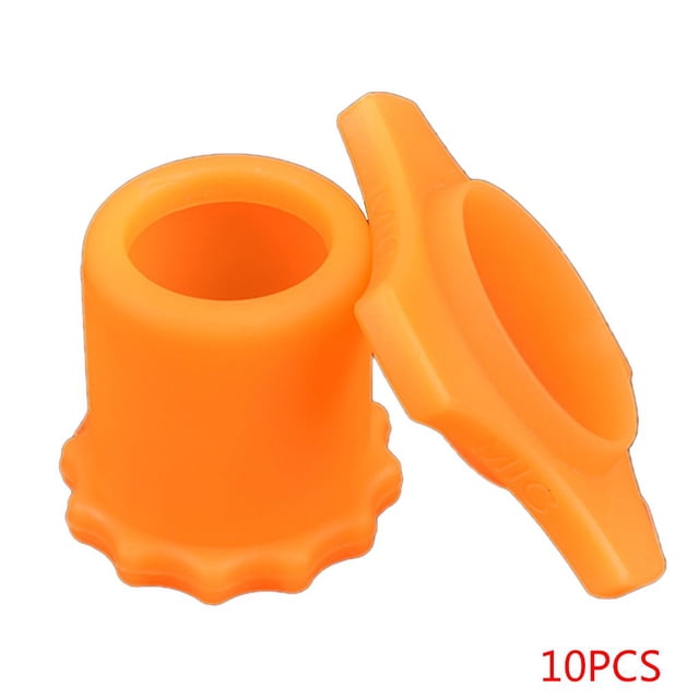 Anillo de micrófono de 10 Uds., Micrófono de mano a prueba de sacudidas, anillo de protección de micrófono antideslizante, dispositivo KTV de manga de varilla inferior seitruly JJ24097-02