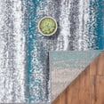thumbnail image 5 of Luxe Weavers Victoria Collection 9085 Turquoise 8x10 Abstract Area Rug, 5 of 8