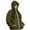 Army Green, variant on ZyeKqe Hoodies for Women Long Sleeve Zip up Sweatshirts Casual Drawstring Jackets with Pockets Overcoat