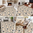 thumbnail image 5 of 5'x8' Area Rugs, Beige Baroque Indoor Outdoor Area Rug for Living Room Bedroom, Vintage European Floral Pattern Washable Bathroom Rugs Kitchen Floor Carpet Mats Home Decor Aesthetic, 5 of 8