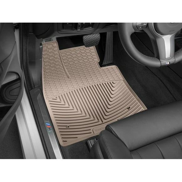 Weathertech Floor Mat W477TN All-Weather; Direct-Fit; Deeply Sculpted Channels; Tan; Thermoplastic Elastomer TPE; 2 Piece