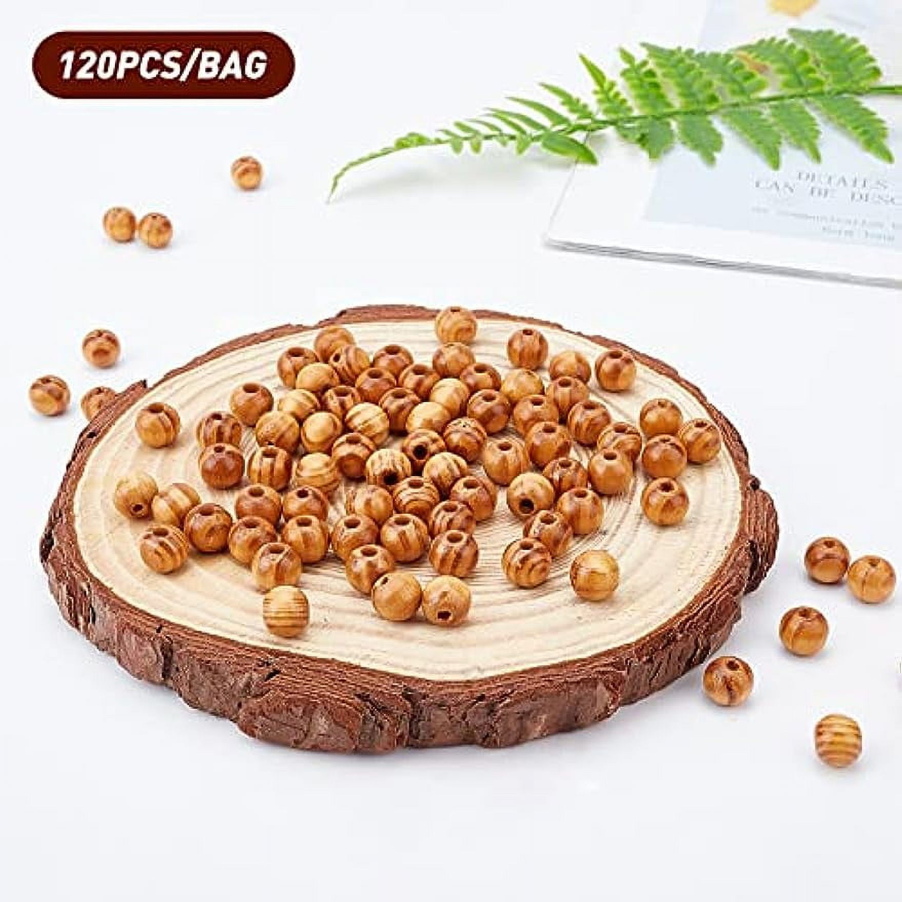 PH PandaHall 12pcs Large Wooden Balls 35/40/50mm Wood Balls Undrilled  Wooden Beads Unfinished Natural Wooden Craft Ball for Christmas Tree Wreath