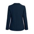thumbnail image 3 of Womens Blazer Casual Long Sleeve Button Front Lightweight Spring Fall Jacket Blazers with Pockets Navy, 3 of 4