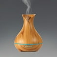 thumbnail image 3 of Wood Grain Petals Aromatherapy Machine Humidifier Colorful Lights Mute Home Light Wood, 3 of 6