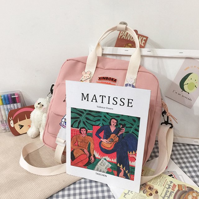 Bolsa Mochila Kawaii de mano lindo japonés Niño niña Estudiantes Crossbody Mochilas escolares JShteea Para Estrenar