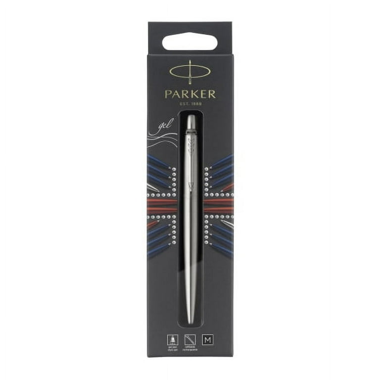 Parker® Jotter Gel Pen, Medium Point, mm, Stainless-Steel