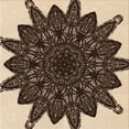 thumbnail image 1 of Ahgly Company Machine Washable Indoor Square Transitional Night Red Area Rugs, 4' Square, 1 of 7