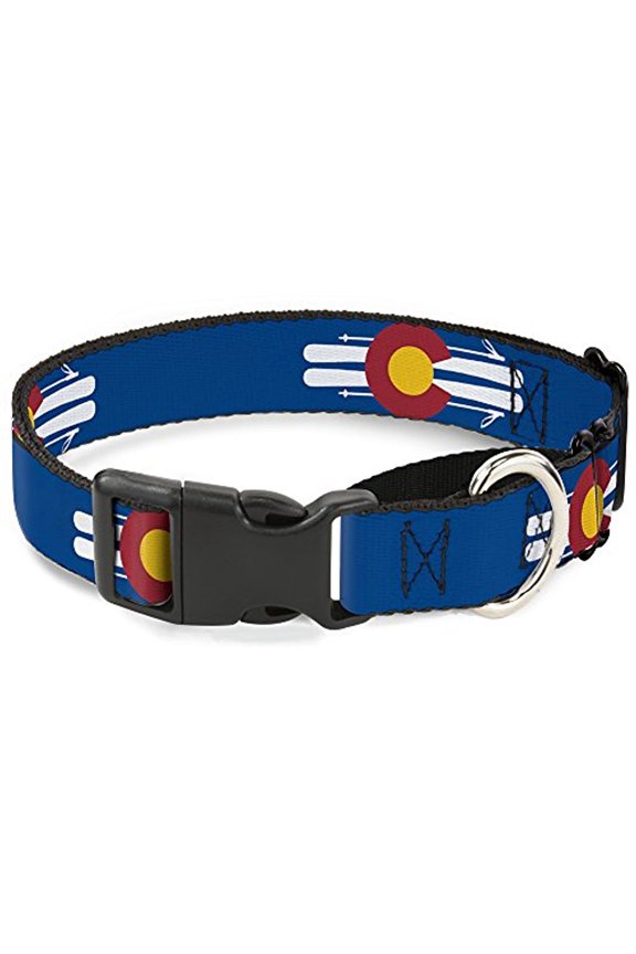 "Colorado Snowmobiler Mountains" Martingale Dog Collar