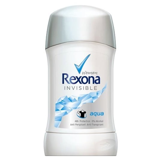 6 Pack Rexona Invisible Aqua Antiperspirant Deodorant Stick, 40 ML ...