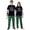 Green, variant on LuLiaMenton Matching Couples Christmas Pajamas With My Gnomies Short Sleeve Long Pants Set