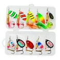 thumbnail image 3 of 10 piezas Señuelos de pesca Spinnerbait Zulema Spinnerbaits de metal duro Estilo D, 3 of 8