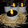 thumbnail image 3 of 2 Unidades LED para Llama de lámpara de Té por Energía Solar Decoración de Partido Boda Hogar BLESIY Velas de té eléctricas, 3 of 8