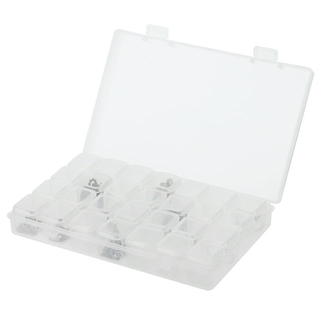 Caja de bordado contenedores de almacenamiento 28 cajas de almacenamiento de rejilla para manualidades para cuentas para joyería para bricolaje ANGGREK Otros