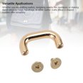 thumbnail image 3 of 20 Sets U Shape Bag Buckle, 5.5mm Screws Hardware with Arch Bridge Crafted Durability Arch Bridge Bag Buckle for Handbag Desk Drawer, 3 of 7