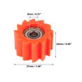 thumbnail image 4 of Unique Bargains 8mm Chain Roller Wheel Pulley Chain Tensioner for Motorcycle Yellow, 4 of 6