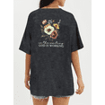 thumbnail image 2 of ALLTB Christian Shirts for Women Jesus Shirt God is Working Inspirational Bible Verse T-Shirt Religious Oversized Floral Graphic Tee, 2 of 6