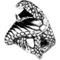 thumbnail image 1 of Here's a polished product description based on your input:\n\n \n\n**Gothic Snake Ring for Men – Stylish Punk Jewelry in Steel Color** \n\nEmbrace bold, 1 of 2
