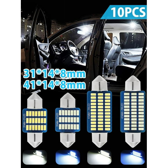 10PCS A Mené l'Ampoule de Voiture de Feston 31mm / 41mm 12V COB Voiture Dôme Ampoule Super Lumineux SMD Voiture Éclairage Intérieur Lampes Voiture LED Intérieur Lecture Lumière Carte Porte Dôme Lumières pour Intérieur de Voiture