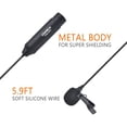 thumbnail image 2 of COMICA XLR Lavalier Condenser Microphone,CVM-V02O Omnidirectional Lapel Lavalier Microphone,Clip on Mic Interview Kit fo, 2 of 7