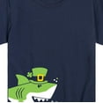 thumbnail image 3 of Instant Message - St Patricks Shark -Youth Short Sleeve Tee, 3 of 6