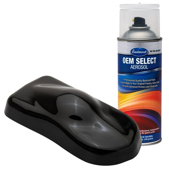 Eastwood OEM Select Basecoat Touchup Paint Aerosol Toyota 218 Attitude Black Metallic
