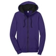 thumbnail image 5 of District Juniors The Concert Fleece Full Zip Hoodie-4XL (Purple), 5 of 6