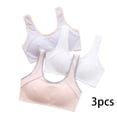 thumbnail image 2 of ‌LYMAYTER Big Girls Training Bras 8-15 Years Teens Seamless Sports Bra Lightly Padded Comfort M-3XL, 2 of 8