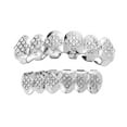 thumbnail image 3 of Upper&Lower Hip Hop Shiny Removable Plated Mouth Grill Punk for Halloween, 3 of 8