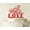 Red, variant on "All You Need is Love Custom Cake Topper Personalized Shiny Black Cake Topper Color Option Available 6""-7"" Inches Wide"
