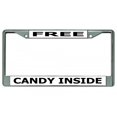 thumbnail image 1 of Bonbons Gratuits à l'Intérieur du Cadre de Plaque License Chrome, 1 of 1