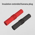 thumbnail image 2 of Kearding Acoplador de enchufe Banana de 4MM, adaptador de enchufe Bananas aislado, Cables electrónicos de multímetro duraderos para Videojuegos y accesorios Negro, 2 of 6