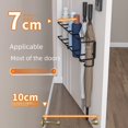 thumbnail image 4 of Wall-Mounted Home Umbrella Organizer: 4-Hook & 4-Hole White Storage Rack for Entryway, Compact Space-Saving Design, Durable Material for Efficient Umbrella and Essentials Storage, Keeps Entrance Tidy, 4 of 6