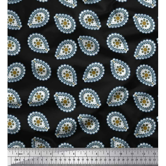 Soimoi Rayon Fabric Abstracts Abstract Print Fabric by Yard 56 Inch Wide