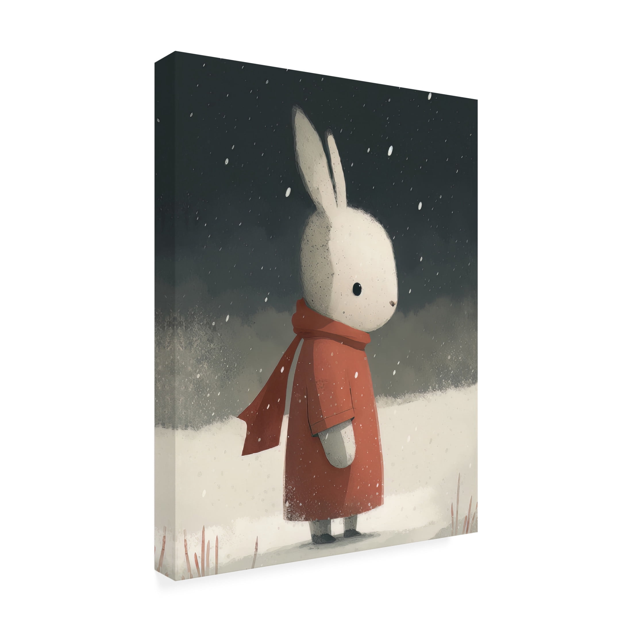 Canvas Wall Art - Bilge Paksoylu 'Rabbit 1' Wall Art for Living Room, Bedroom, or Office Décor by Trademark Fine Art - 24 x 32 Inches