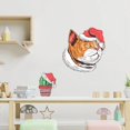 thumbnail image 4 of Pegatina de pared de animales de Navidad, gato, ciervo, Cactus, decoración de baño, inodoro, sala de estar, armario, refrigerador, decoración del hogar, T392 #, 4 of 4
