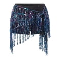 thumbnail image 4 of Women's Sequin Tassel Skirt Sparkly Fringe Skirt for Women Color BK7 Size One Size, 4 of 4