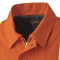 thumbnail image 2 of Pioneer Hi Vis Heavy Duty Quilted Cotton Duck Safety Jacket - Reflective Tape - Orange, 2 of 6
