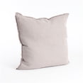 thumbnail image 1 of SARO 13049.T20S 20 in. Square Fringed Design Linen Down Filled Pillow - Taupe, 1 of 1