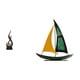 thumbnail image 1 of Escultura abstracta de fuego, estatua de arte abstracto, adorno, figura de , decoración de barco de hierro, material de resina, adecuada para of, 1 of 8