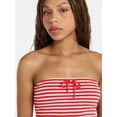 thumbnail image 3 of No Boundaries Striped Tube Top and Pants Set, 2-Piece, Women's XXS-XXL, 3 of 4