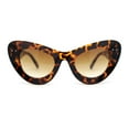 thumbnail image 2 of Womens Super Thick Exaggerated Oversize Cat Eye Sunglasses Tortoise - Brown, 2 of 4
