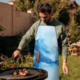 thumbnail image 4 of Blue Marble Pattern Apron-Garden Aprons for Women with Pockets-Cotton Linen Waterproof Kitchen Cooking Gardening Aprons Adjustable for Kitchen,Cooking,BBQ and Salon 33x27 Inch, 4 of 7