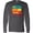 Charcoal Grey, variant on Inktastic Eat Sleep Trains Repeat Long Sleeve T-Shirt