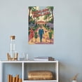 thumbnail image 4 of Vintage Retro Travel Poster Wall Art Zoologico Guadalajara Mexico Zoo Family Fun Exotic Animals Print Poster, 4 of 8