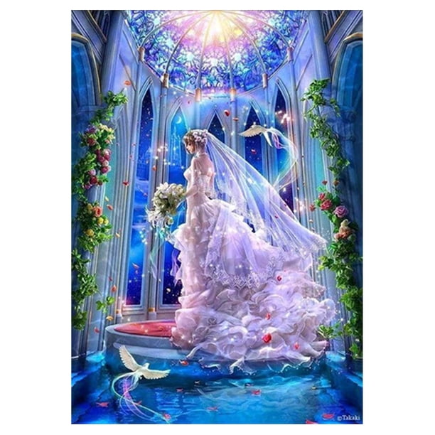 Diamante DIY 5D boda bordado pintura belleza punto de cruz decoración del hogar Hugtrwg Para estrenar
