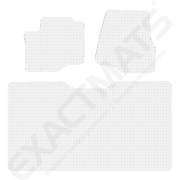 ExactMats - Premium Clear Overlay Floor Mats, Made In USA - Fits Ford F-250/F-350 2017-2022 / SuperCrew / 2 Front & Uni-Rear Mats